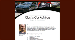 Desktop Screenshot of classiccaradvisors.com